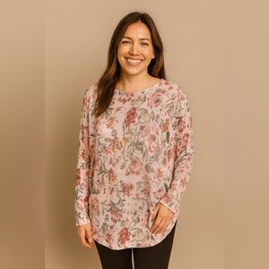 Luisa Ricci Summer Floral Sweater Size Large